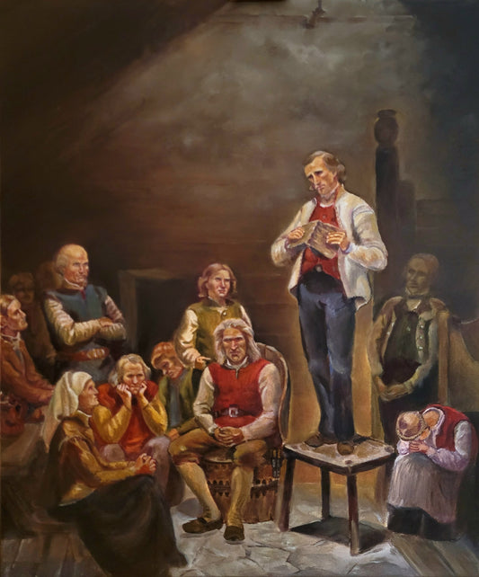 Utsnitt av Tidemans Haugianerne