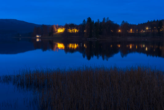 bogstad gård kunsttrykk giclee foto natt