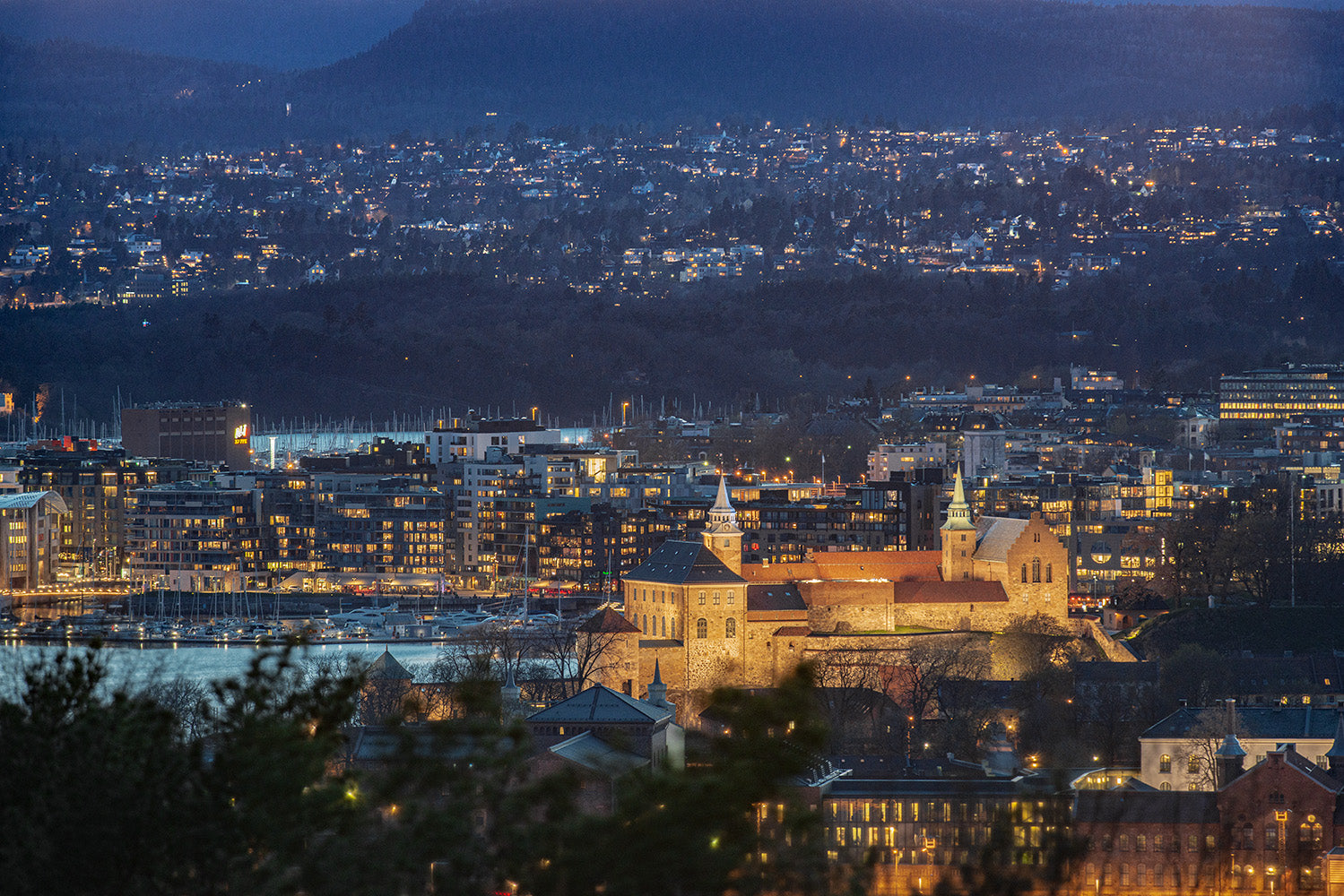 foto kunsttrykk akershus festning