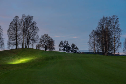 bogstad golf kunsttrykk foto natt lys løper