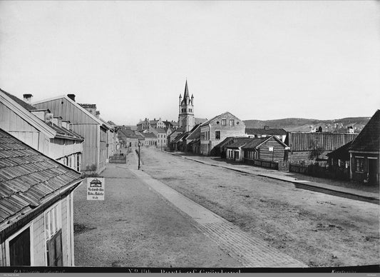 Grønlandsleiret Grønland Kirke trehusbebyggelse 1860 tallet.