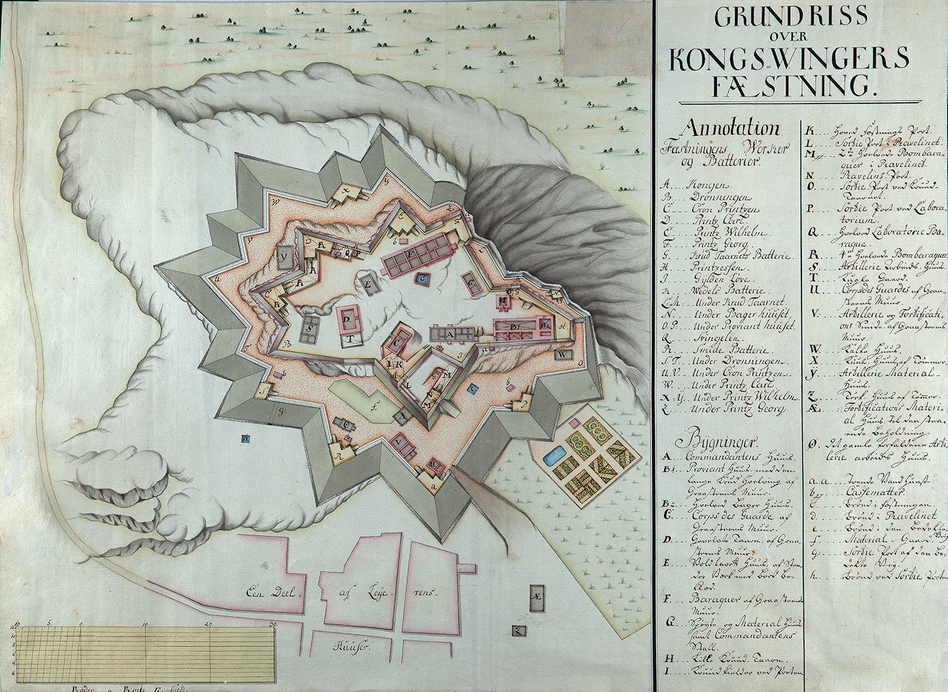 Grundriss Kongsvinger Festning