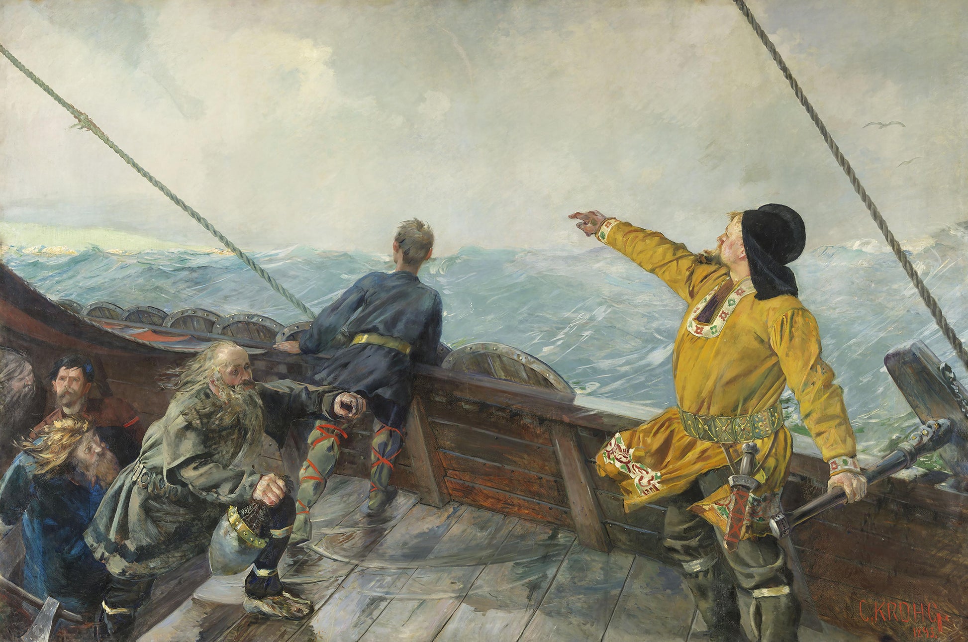 Christian Krohg Leiv Erikson oppdager Amerika