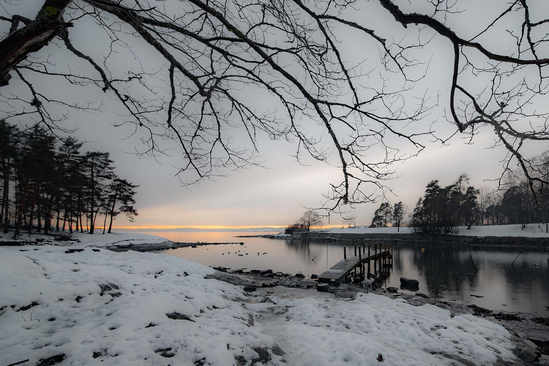 Vinterstrand på Huk, Bygdøy, Oslo